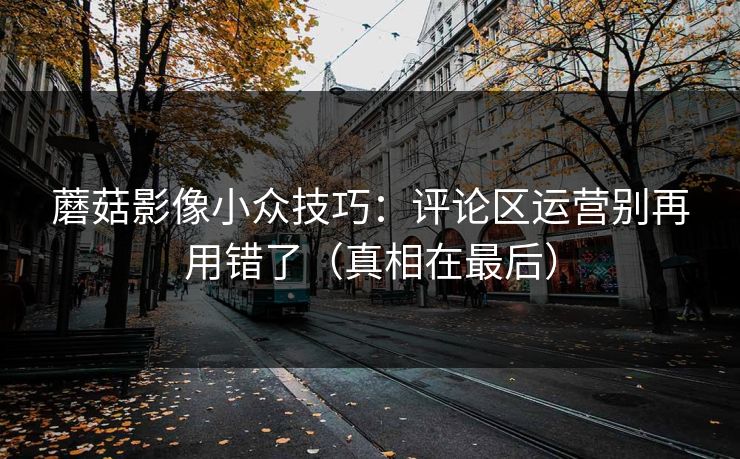 蘑菇影像小众技巧：评论区运营别再用错了（真相在最后）